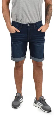 Produktbild von Indicode IDQuentin Herren Jeans Shorts kurze Denim Hose im Stretch Eingriffstaschen Destroyed-Optik Baumwollmischung Regular fit