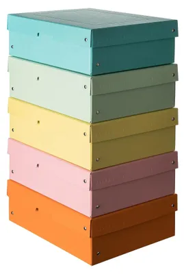 Produktbild von Falken 5x PURE Box Pastell A4, Füllhöhe 100 mm, Farben pastell sort., 22001960F