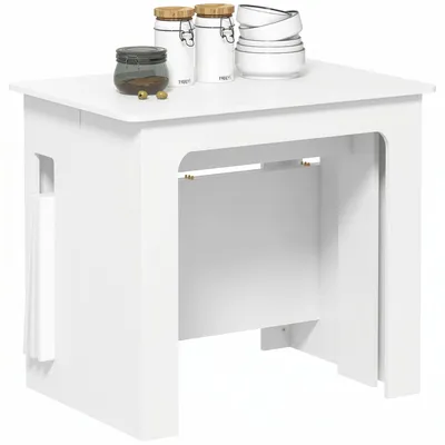 Produktbild von Esstisch, Klapptisch, ausziehbarer Kš¹chentisch, Esszimmertisch, Spanplatten, 60-180 x 85 x 75 cm, Wei?