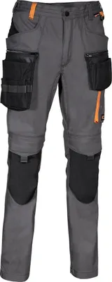 Produktbild von Cofra Arbeitshose Stretch, mit Nageltasche anthrazit 58