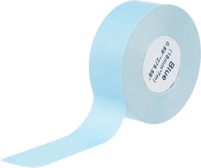 Obrázok produktu pre Termálny samolepiaci papier na etikety – 15 mm x 7 m, vodovzdorný, odolný proti roztrhnutiu, kompatibilný s MARKLIFE P11/P12/P15 a Deli Q2/Q3, modrý