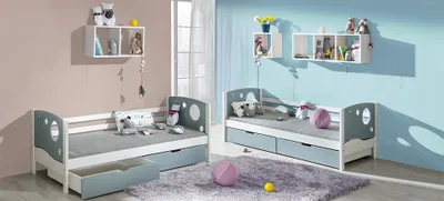Obrázok produktu pre Detská Posteľ Posteľ Pre Mladých + Základňa Postele Borovica Postele Do Detskej Izby