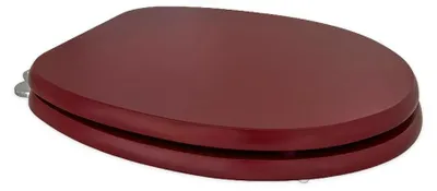 Produktbild von Matte Bordeaux WC-Sitz aus MDF mit universeller Kompatibilität