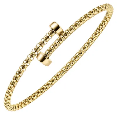 Produktbild von Armspange offener Armreif 55x48mm Armband aus 585 Gold Gelbgold Breite 3mm