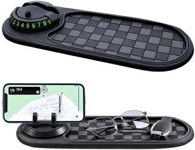 Produktbild von Silikon Autoantislipmat für Smartphone 360-Grad drehbar mit Parkplatznummer
