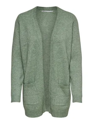 Produktbild von ONLY 15174274, Cardigan, Erwachsener, Weiblich, Grün, XS, Machine wash half load short spin cycle at 30°C Do not bleach Do not tumble dry Low temp. iron....