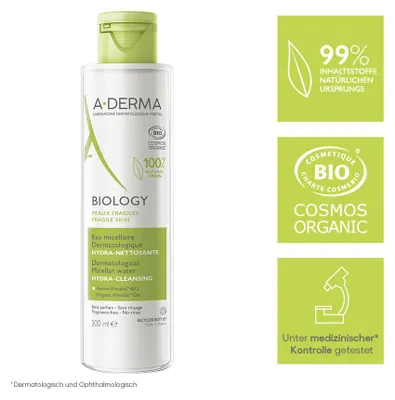 Image de Aderma Biology Eau Micellaire Dermatologique 200ml