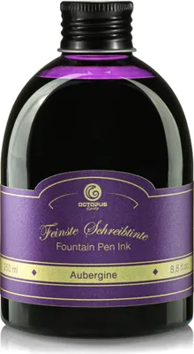 Produktbild von Große Flasche Schreibtinte Aubergine 250 ml schnell trocknend für Füllhalter
