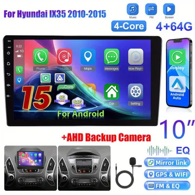 Obrázek produktu pro Autorádio - Multimediální systém - Autorádio - 2-DIN rádio - Android 15 - 10palcový dotykový displej
