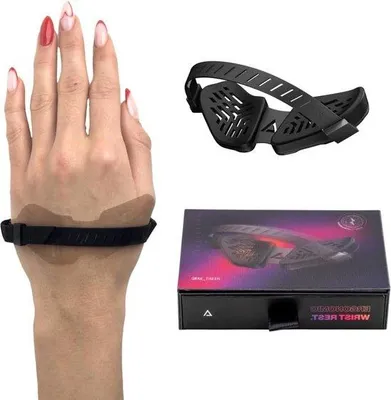 Zdjęcie produktu dla Ergonomiczna ochrona nadgarstka, prawa strona, rozmiar L, biała, silikonowa