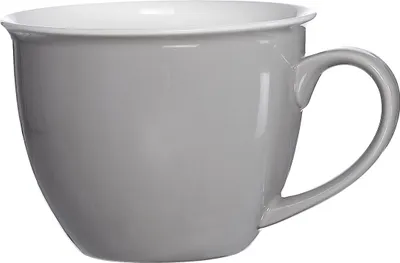 Produktbild von Ritzenhoff & Breker Doppio Jumbo Obere, Obertasse, Ober Tasse, Geschirr, Porzellan, Grau, 350 ml, 576818