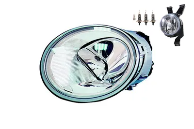 Zdjęcie produktu dla Johns, Reflektory halogenowe pasujące do VW New Beetle 1C 9C 1Y 98-05 H1 R +fog+light. 1C0941030J 1C0941030D 1C0941030 1C0941700A