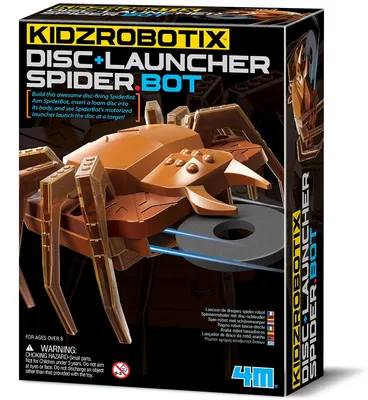 Imagen del producto de 4M Lanzador de discos SpiderBot, Kit para ingeniería, Ingeniería, 8 años/años