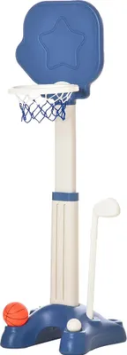 Produktbild von Basketballkorb & Golf-Set für Kinder - 2-in-1 Sportset - Höhenverstellbar - Ab 2 Jahren