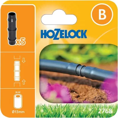 Imagen del producto de Conector recto Hozelock TK1253 (13 mm, paquete de 5) (varios colores)