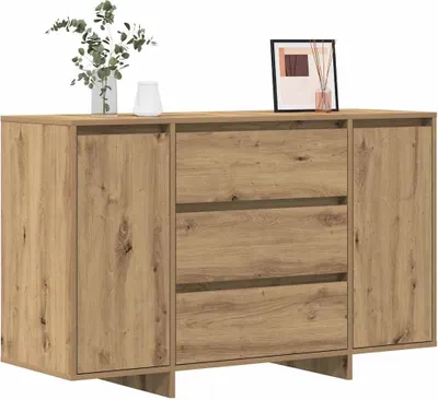 Image de vidaXL Sideboard Chêne Artisan 120 x 41 x 75 cm Bois composite