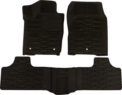 Produktbild von Gummifussmattensatz dunkelschiefergrau mit Jeep Logo K82212172AC