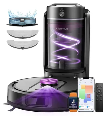 Image de Aspirateur robot avec fonction serpillère - Puissance d'aspiration de 10 000 Pa - Navigation LiDAR