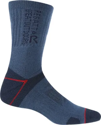Produktbild von Regatta - pánské ponožky "Blister Protection II" (2-pack) RG5823 (39,5 EU - 42 EU) (tmavě modrá/tmavě červená)
