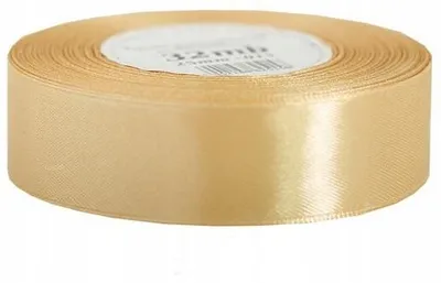 Produktbild von Pogotowie Florystyczne Satinband Dunkelbeige 25 mm 32 m