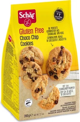 Produktbild von Schär Choco Chip Cookies, 2er Pack (2 x 200 g Packung)