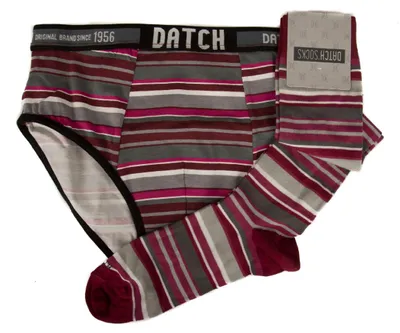 Immagine prodotto di Set slip + 1 paio calze lunghe uomo calzini alti underwear DATCH articolo CDM004, L/50, Cotone 95%,Spandex 5%