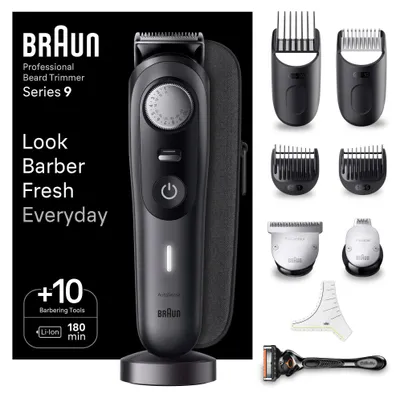 Image de Braun Tondeuse à barbe série 9 BT9421, noir