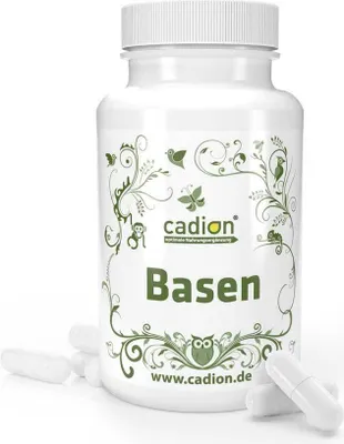 Produktbild von Basenpulver Kapseln 90 Stück - ohne Füllstoffe inklusive 4 Urin Teststreifen