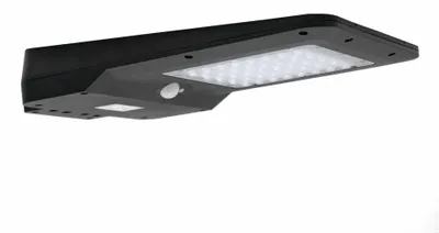 Produktbild von CENTURY Solar-LED-Lampe LVT mit Sensor, 15 W, 4000 K, 1600 lm, 140°-Höhe, 413 x 232 x 58 mm, Schutzart IP65, für Mast- und Wandmontage, CEN LVT-159540