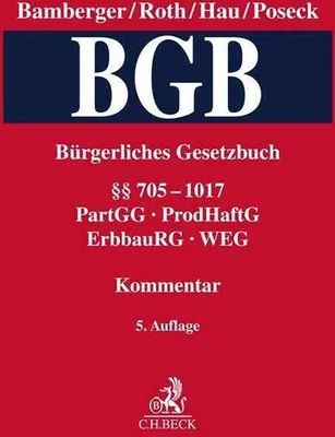 Produktbild von Bürgerliches Gesetzbuch  Band 3: §§ 705-1017, PartGG, ProdHaftG, ErbbauRG, WEG