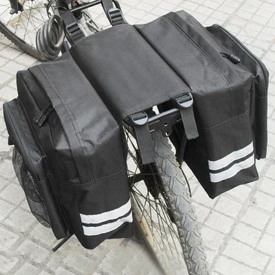 Productafbeelding van Famanu fietstassen, 27 liter, waterdichte transporttas met regenhoes - geschikt voor fietsen en andere activiteiten