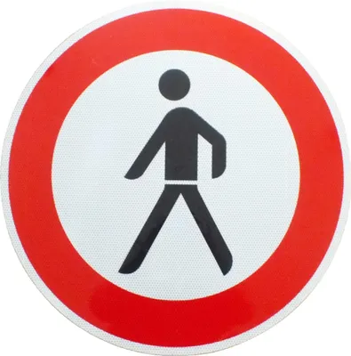 Produktbild von ORIGINAL RA2 Verkehrszeichen 259 Verbot für Fußgänger 600 mmØ RSA-21 StVO RAL Verkehrsschild Schilder Baustellenschild Strassenschild Verbotsschild