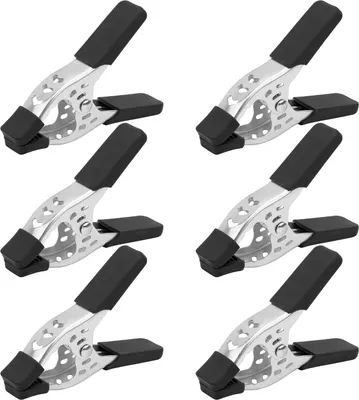 Produktbild von 6-teilige 6-Zoll-Federklemme, robuste Federmetall-Federklemmen, 2,5-Zoll-Backenöffnung (6-teilig)