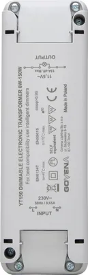Produktbild von Kopp 202515098, Elektronischer Beleuchtungstransformator, Weiß, 150 W, 230 V, 11.5 V, 50 Hz