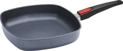 Produktbild von Woll Diamond Lite Gusspfanne, viereckig: abnehmbarer Stiel,  24 x 24 cm 5.5cm hoch, Alle Herdarten inkl. Induktion