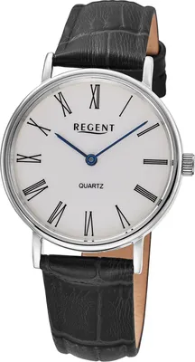 Regent F-1576 Damenuhr Quarz Gut Ablesbar Schwarz/Weiß 1