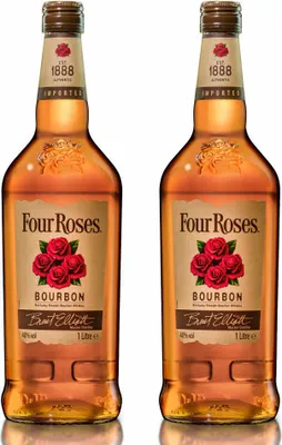 Produktbild von Four Roses Kentucky Straight Bourbon 2er Set, Schnaps, Alkohol, Flasche, 40 %, 2 x 1 L, 70588200