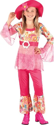 Produktbild von Kinder Hippie-Girl Kostüm / Größe: 7-9 Jahre (128-140)