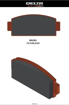 Obrázek produktu pro Brzdové destičky KH651 CF MOTO C-FORCE 400/450/500/600 (2017–2021), Z-FORCE 950/1000 (2018–2021), U-FORCE 1000 (2019–2021) CF 500