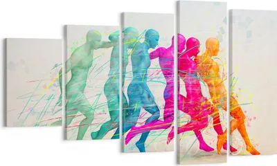 Produktbild von Bild auf Leinwand - Leinwandbild - Spieler Ziel tröpfeln Energie - 100x60cm - Wand Bild - Wanddeko - Leinwanddruck - Bilder - Kunstdruck - Wanddekoration - Leinwand bilder - Wandkunst - EG100x60-3177