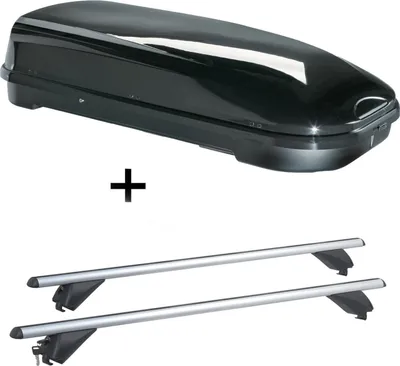 Dachbox 320 Liter Mit Relingträger - Kompatibel Mit VW Touran 2003-2014