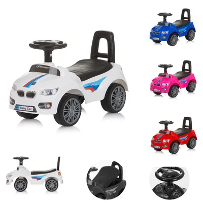 Obrázek produktu pro Chipolino dětské autíčko Sprinter úložný prostor pod sedadlem hudební klakson opěradlo bílá