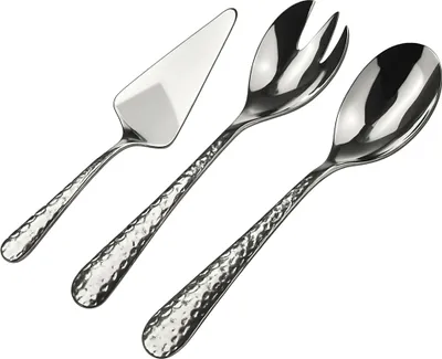 Produktbild von Solex Lena Vorlegeset Tortenheber, Servierlöffel, Serviergabel in Hammerschlag