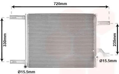 Produktbild von VAN WEZEL 01005080 Kondensator Klimaanlage Klimakondensator für ALFA ROMEO 166 (936)