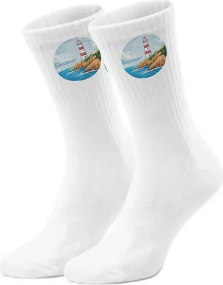 Produktbild von epicsocks Nautik Freude Leuchtturm Socken in 42-46 im Paar