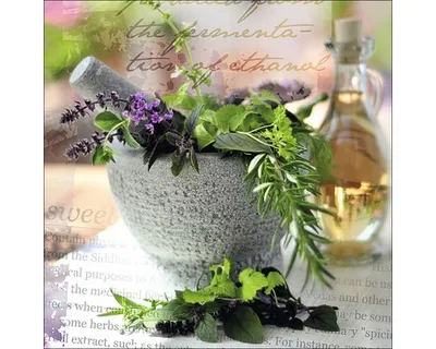 Produktbild von Glasbild Herbage Pestle I 30x30 cm