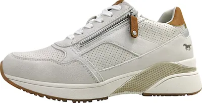 Image de Chaussures à lacets pour femmes Mustang Chaussures à lacets Sportive Blanc Loisirs, Taille:42 EU