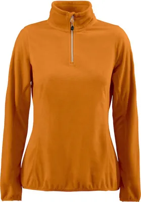 Produktbild von Damen Microfleece Pullover Railwalk mit Stehkragen und Reißverschluss, Rot