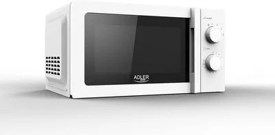 Produktbild von JUNG ADLER AD6205 Mikrowelle Klein, 20 L Garraum, Kompakte Mini Mikrowellengerät, 30 Min Timer, Auftaufunktion, 700W, 5 Stufen, Platzsparend