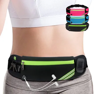 Imagen del producto de Cinturón para correr con bolsillo, color , talla única, ideal para deportes y viajes